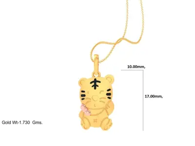 Kids Pendants 3dm STL OBJ FBX Renders Details 3D print model 21