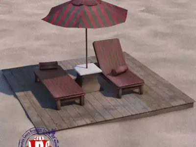 sunbed 51 3D model