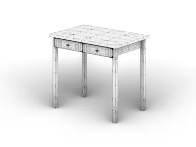 Olden Table Free 3D model