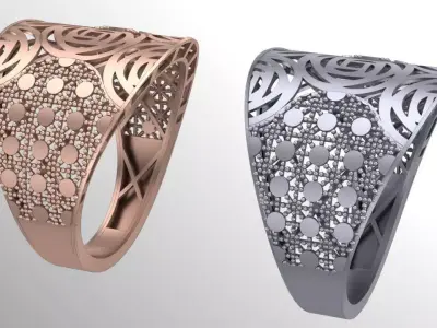 turbulence fusion ring 3D print model