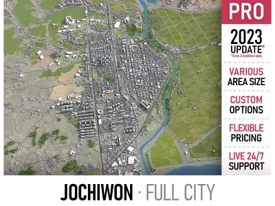 Jochiwon Low-poly 3D model