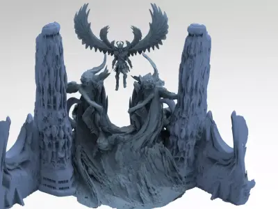 Dynasty cliffs 3D model