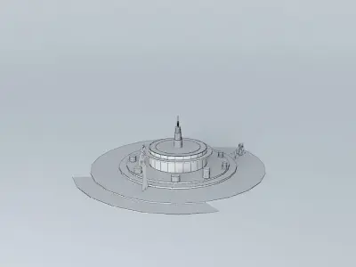 Fountain de Flora 3D model