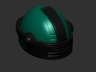 helmet high poly sculpt 3d printable  3D model