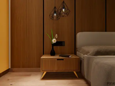 Residential Interior Space - Bedroom  3D model