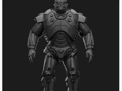 Male Robot 05 - MR05 3D print model