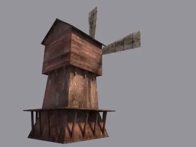 WindMill Textured 3D model