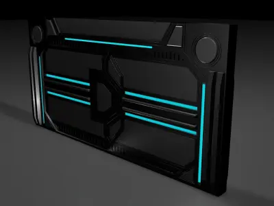 Sci Fi Door 3D model