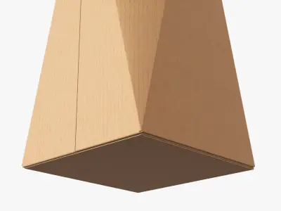 Beveled corner packaging box 02 3D model