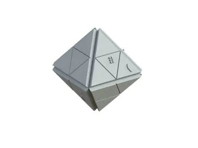 Sci Fi Object No 1873 Low Poly Low-poly 3D model