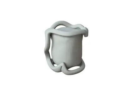 SciFi Shape Object Low Poly Low-poly 3D model 23