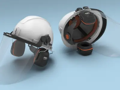  Construction Safety Workwear with Helmet 