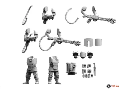 Universal Guard - Heavy Flamer 3D print model