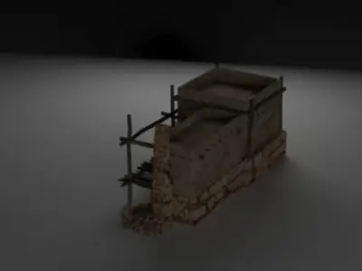 Afghan house 3 Free 3D model