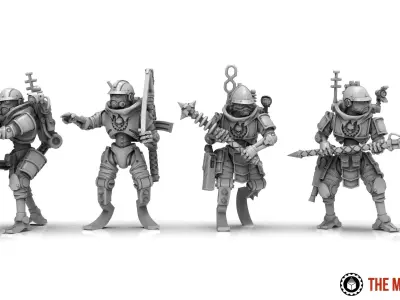 Dark Techno - Infantxii Troopers 3D print model