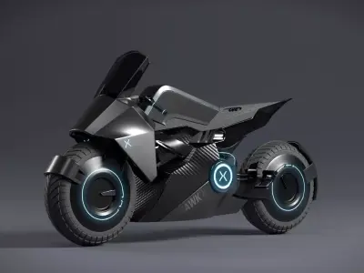 HAWKX MOTORBIKE SCI FI 3D model