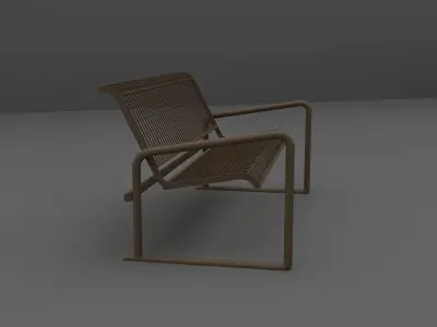 Bench chair 3D model