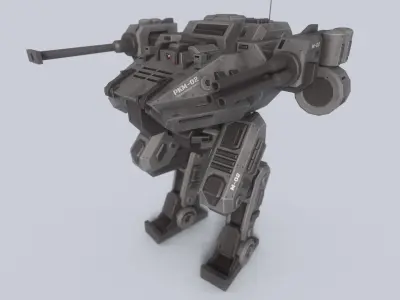 Peacekeeper Mech collection 3D Model Pack