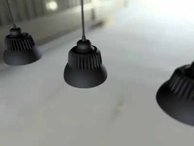 hangar04 hanging lamp 3D print model