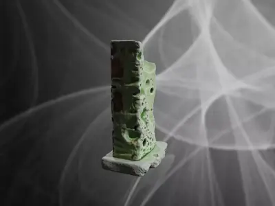 Reefstone Monolith Bookend Prime 3D print model