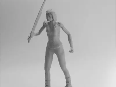 Alita battle angel statue version 3D print model