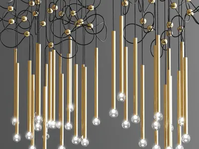Strike Ceiling Pendant Light  3D model