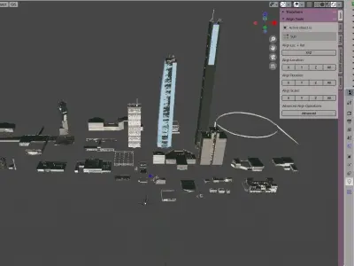 Building Pack  Free 3D model