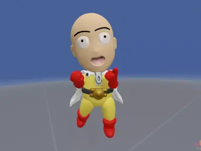 3D Model of One Punch Man Anime Character 3D model