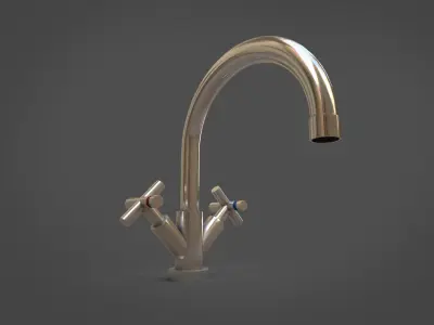 Kitchen tap - PBR - lowpoly Low-poly 3D model