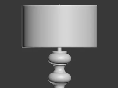 FLOOR LAMP JASMINE GLASS POTTERYBARN  3D model