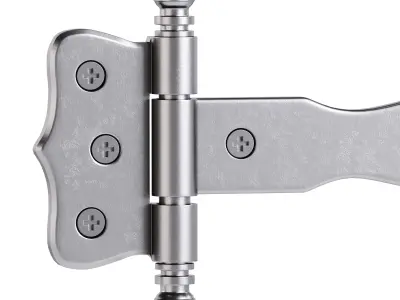 Door Strap Hinge 3D model