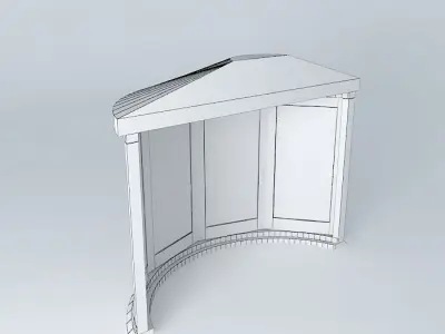 Oak window  Free 3D model