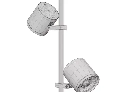 Street lamp 3d model Low-poly 3D model