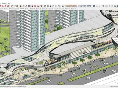 Sketchup Shopping Center G7 3D model