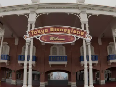 Fantasy Theme Park Entrance 3D model