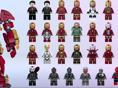 IronMan Lego Pack  3D model