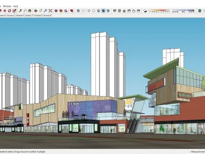 Sketchup Shopping Center 163 3D model