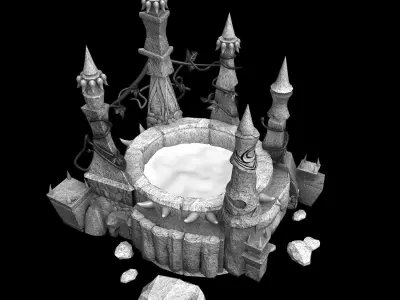Game Gangs demon cave - wishing well 3D model
