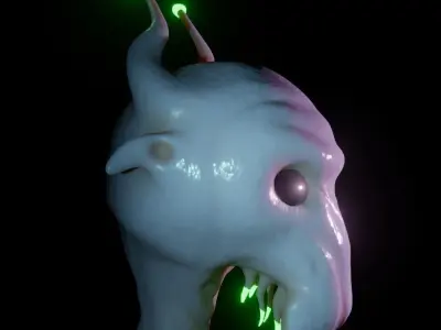 Alien Head Sculpt  Free 3D model