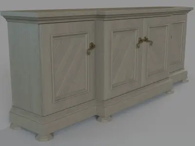 Grey Sideboard 3D model