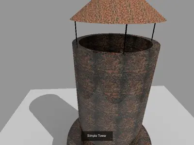 Medieval Low Poly Buildings 3D Model Pack