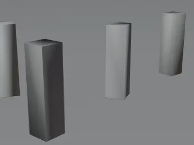 Road Traffic Poles Free low-poly 3D model