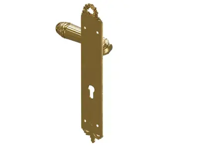 Versailles Door Handle sige gold 3D model