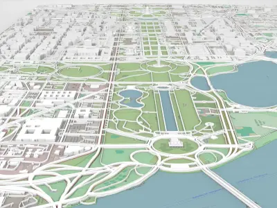 Capitol Hill Washington Columbia USA  3D model