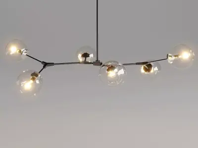 Catalyst branched chandelair 3D model