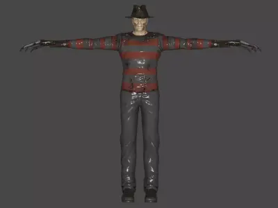 Freddy Krueger Low-poly 3D model