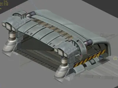 Space - Garage Entrance 02 3D model