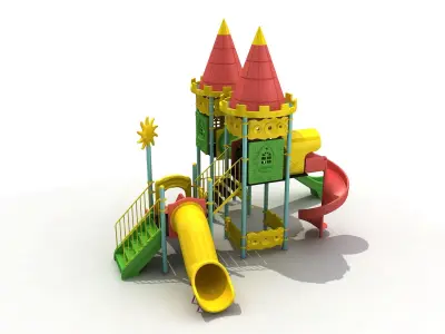  3D Metal Concept Playground 054 3D model