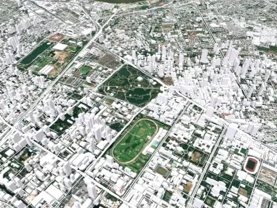 Cityscape Bangkok Thailand 3D model