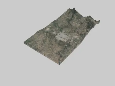 Aguascalientes City Low-poly 3D model